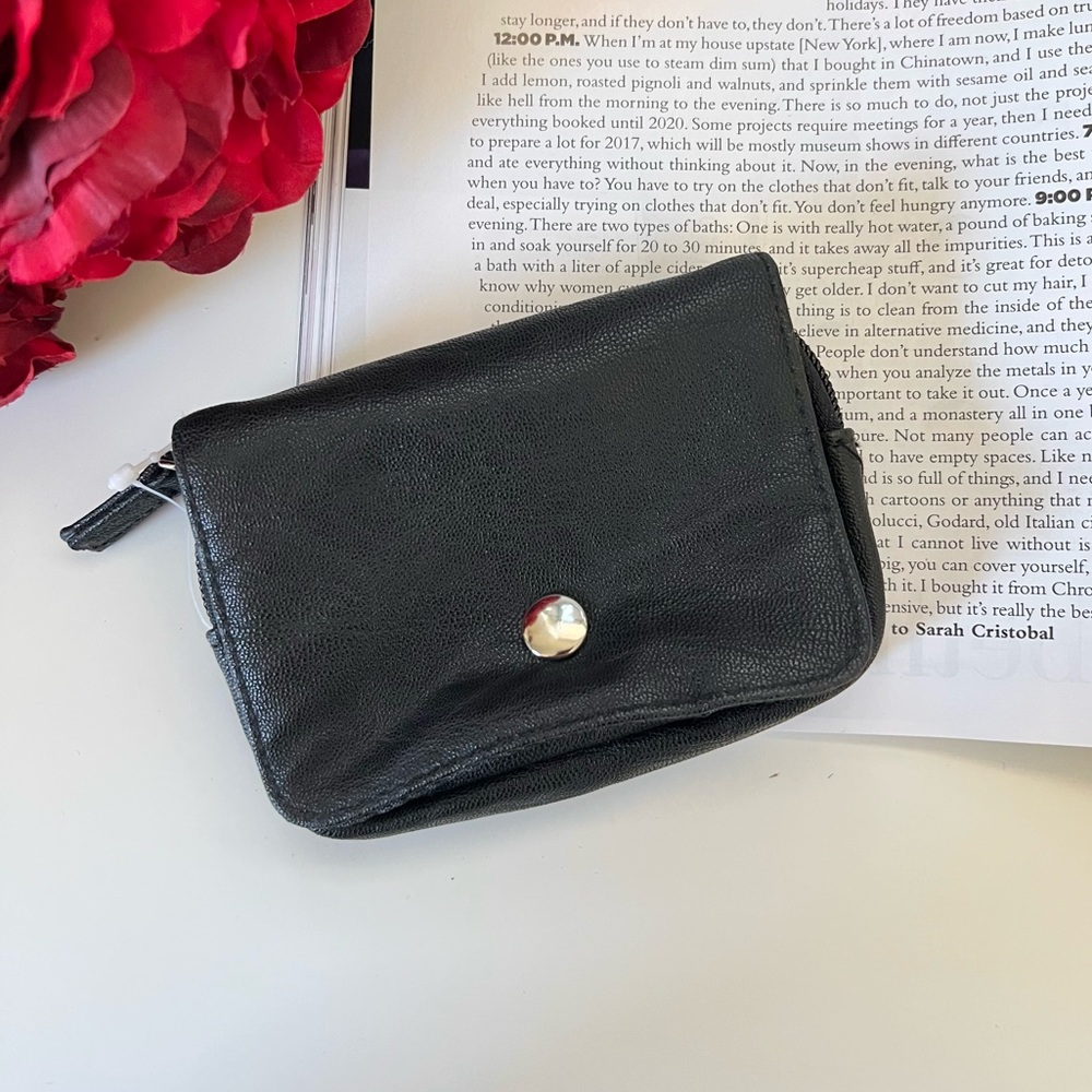 New Small Black Wallet